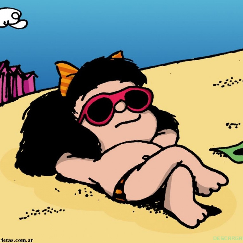 Mafalda-tomando-el-sol